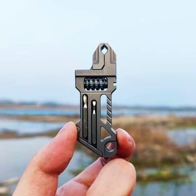 Titanium 8-in-1 Multi-Tool Keychain 8 essential tools in one pocket-sized keychain — ready to open, tighten, cut, and fix whatever the day throws at you.