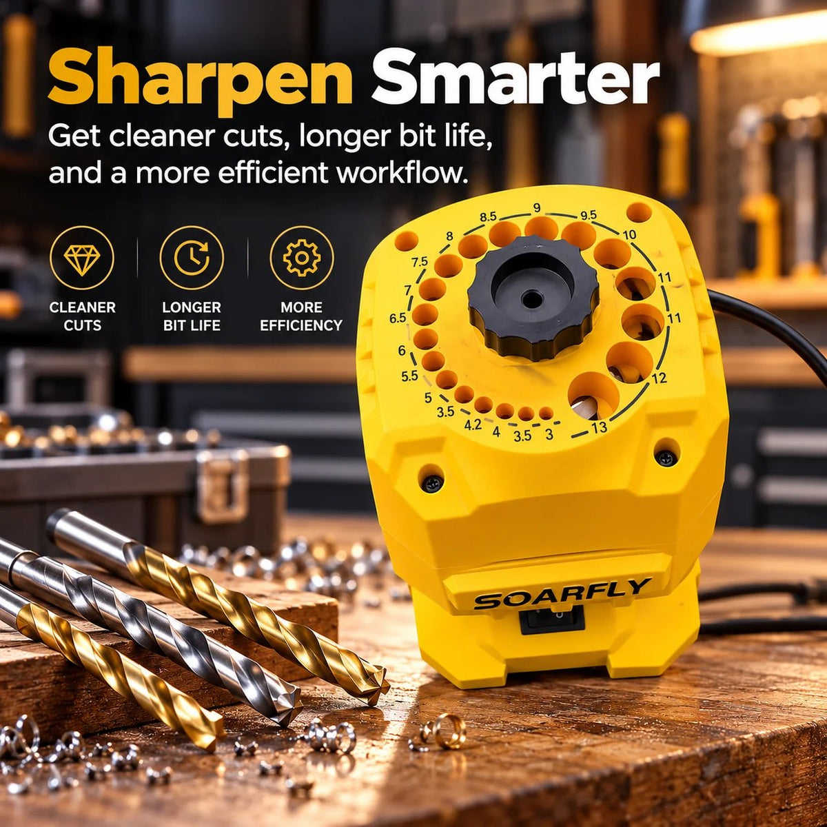 ๐ง Electric Drill Bit Sharpener โ Fast & Precise Sharpening โก
