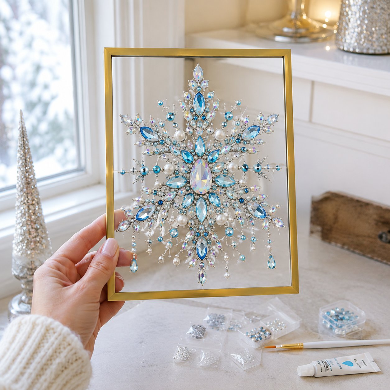 🔥 LAST DAY 49% OFF – 🎄 DIY Jeweled Christmas Tree Art Kit 💎✨