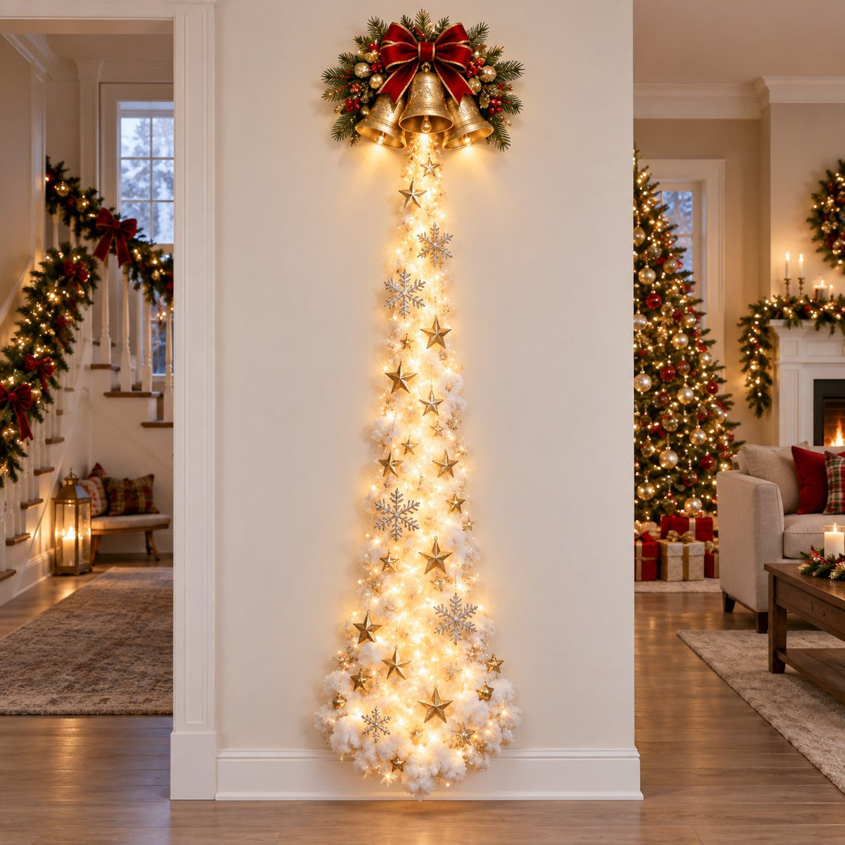 🎅 49% OFF Today Only ✨ Christmas Magic Trail Wall Light for a Festive Glow