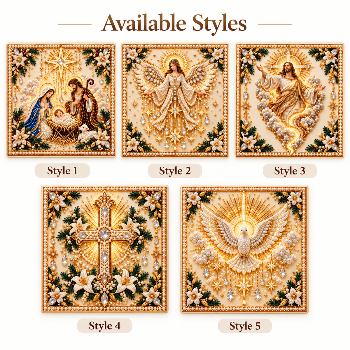 🙏✝️DIY Christian Pearl Artwork Kit