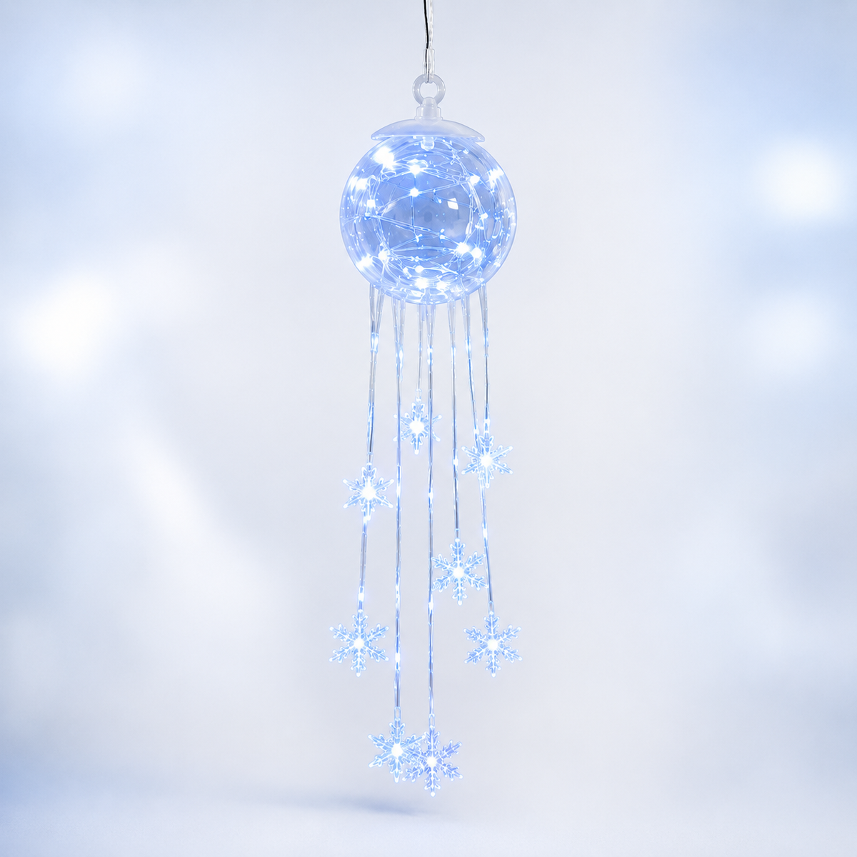 Winter Magic Snowflake Cascad – LED Hanging Christmas Ornament❄️