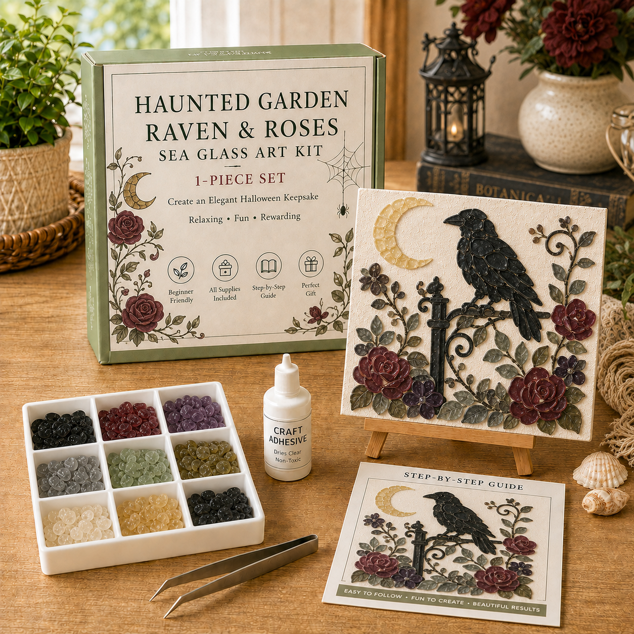 💥 Last Day 52% OFF – 🎃Halloween Sea Glass Art Kit👻