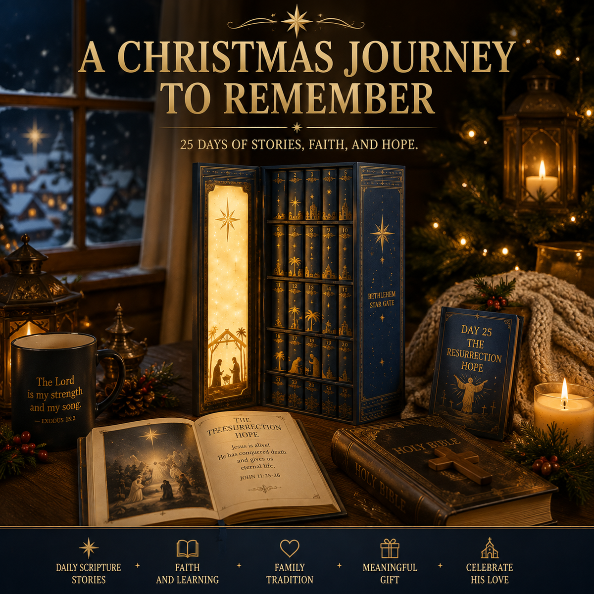 š„Last Day 50% OFFāBethlehem Star Gate Mini Bookš