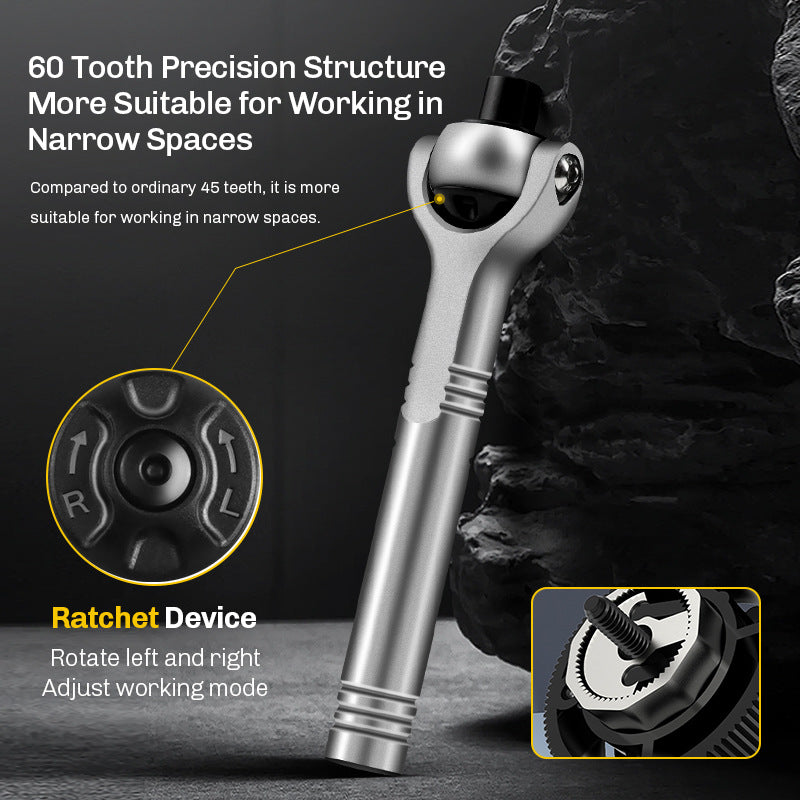 40-in-1 Magnetic Mini Ratchet Screwdriver Set for Tight Spaces 🔧