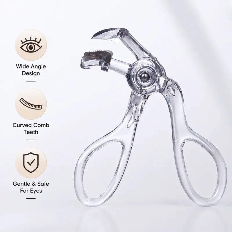 LELUMP Wide-Angle Curler with Comb, Replaceable Silicone Pad✨