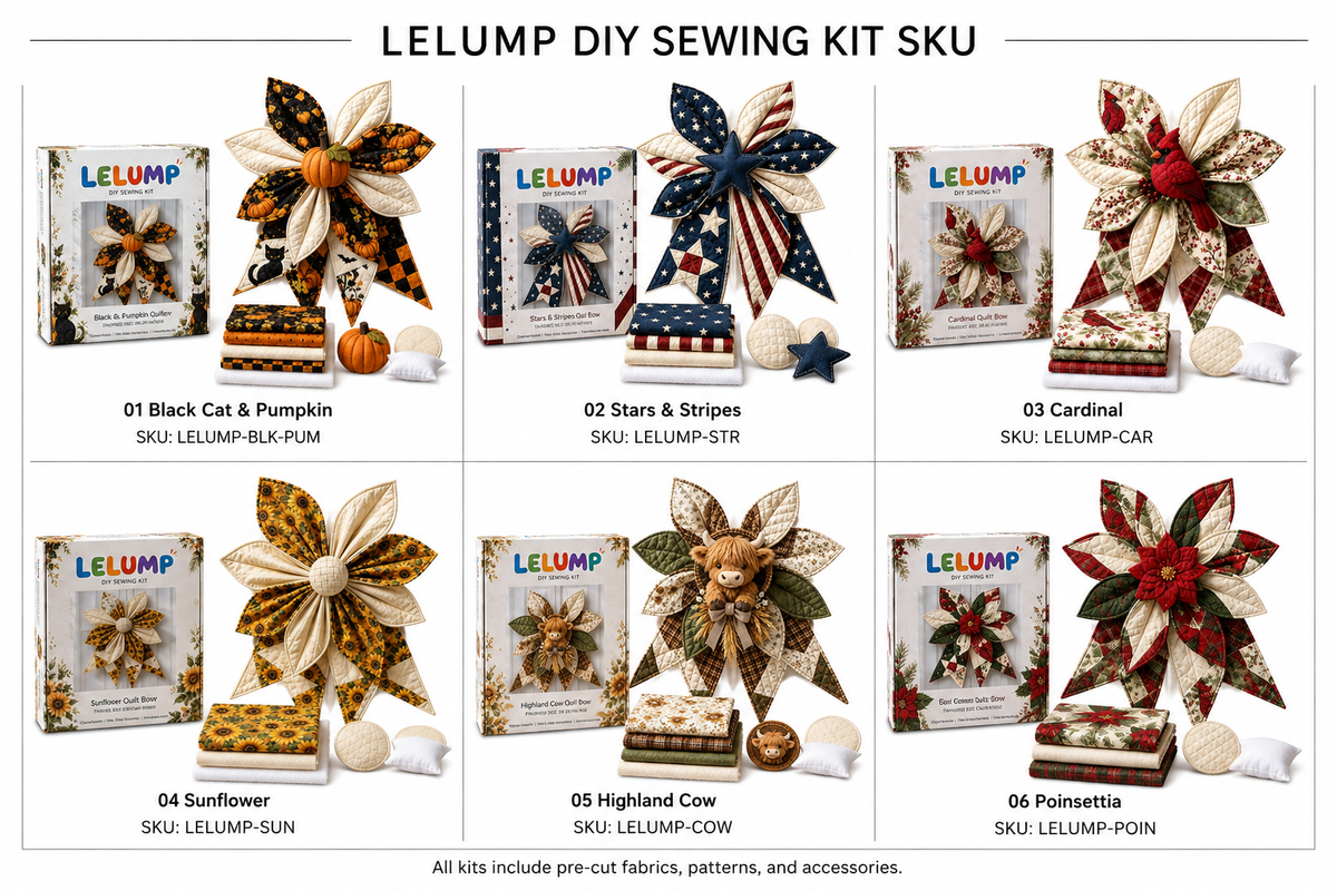 🔥Last Day 50% OFF- Large Patchwork Bow Sewing Kit 💕