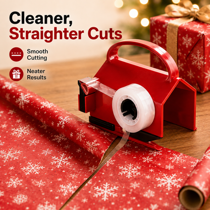 🎁 2-in-1 Wrapping Cutter & Tape Dispenser