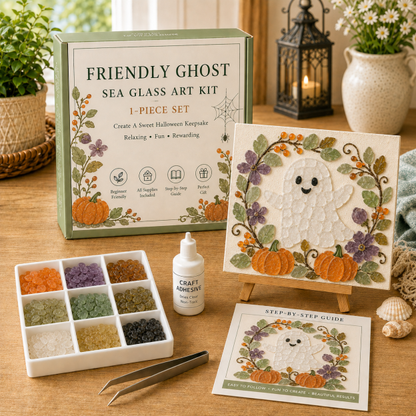 💥 Last Day 52% OFF – 🎃Halloween Sea Glass Art Kit👻