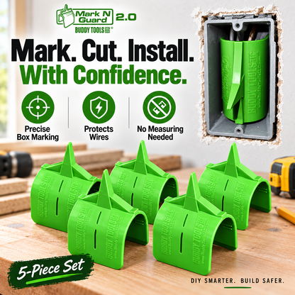 🎯 5-Piece Drywall Electrical Box Locator & Wire Protection Tool Set