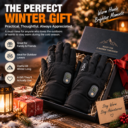 🔥 HOT SALE | Rechargeable Heated Gloves –  Touchscreen Winter Gloves with Adjustable Heat for Skiing, Hiking & Outdoor Use