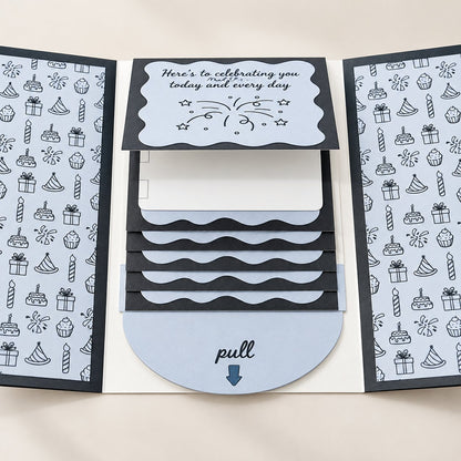 ⏰LAST DAY 50% OFF - 2026 New 🎅💳 (4PCS）Waterfall Christmas Gift Card Booklet ✨
