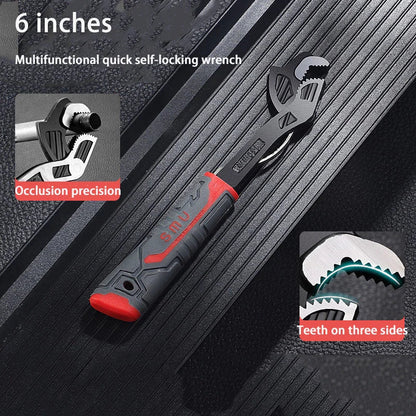 🎃Halloween Deal 50% OFF! Industrial Grade Multifunctional Self-locking Pipe Wrench Tool