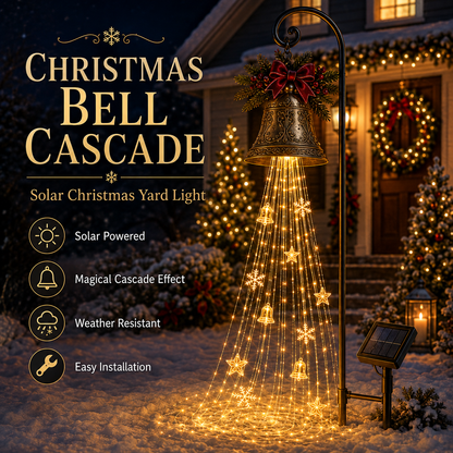 ✨✨Hot Sale 50% OFF🎄 Christmas Bell Cascade Solar Yard Light✨
