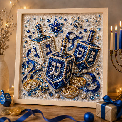 👍👍HOT SALE 50% OFF - DIY Hanukkah Pearl Art Kit🎁