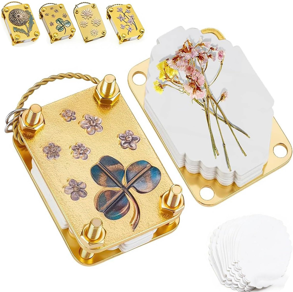 Mini Flower Press Kit with 20 Sheets