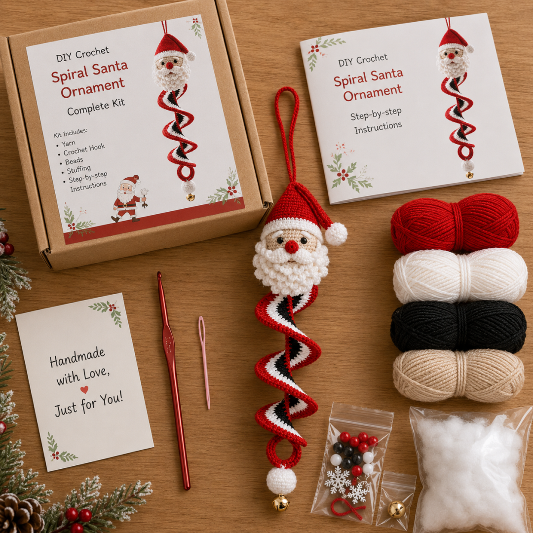 🔥Last Day 49% OFF ✨Crochet Snowman Spiral Ornament DIY Kit