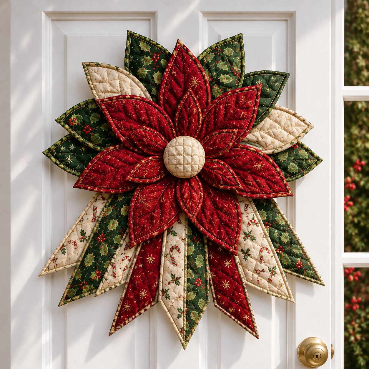 ⏳ Last Day 49% OFF – 🎄Beginner-Friendly Oversized Christmas Character Quilted Door Hanger Sewing Kit | Complete Kit with All Tools & Step-by-Step Guide Included 💕