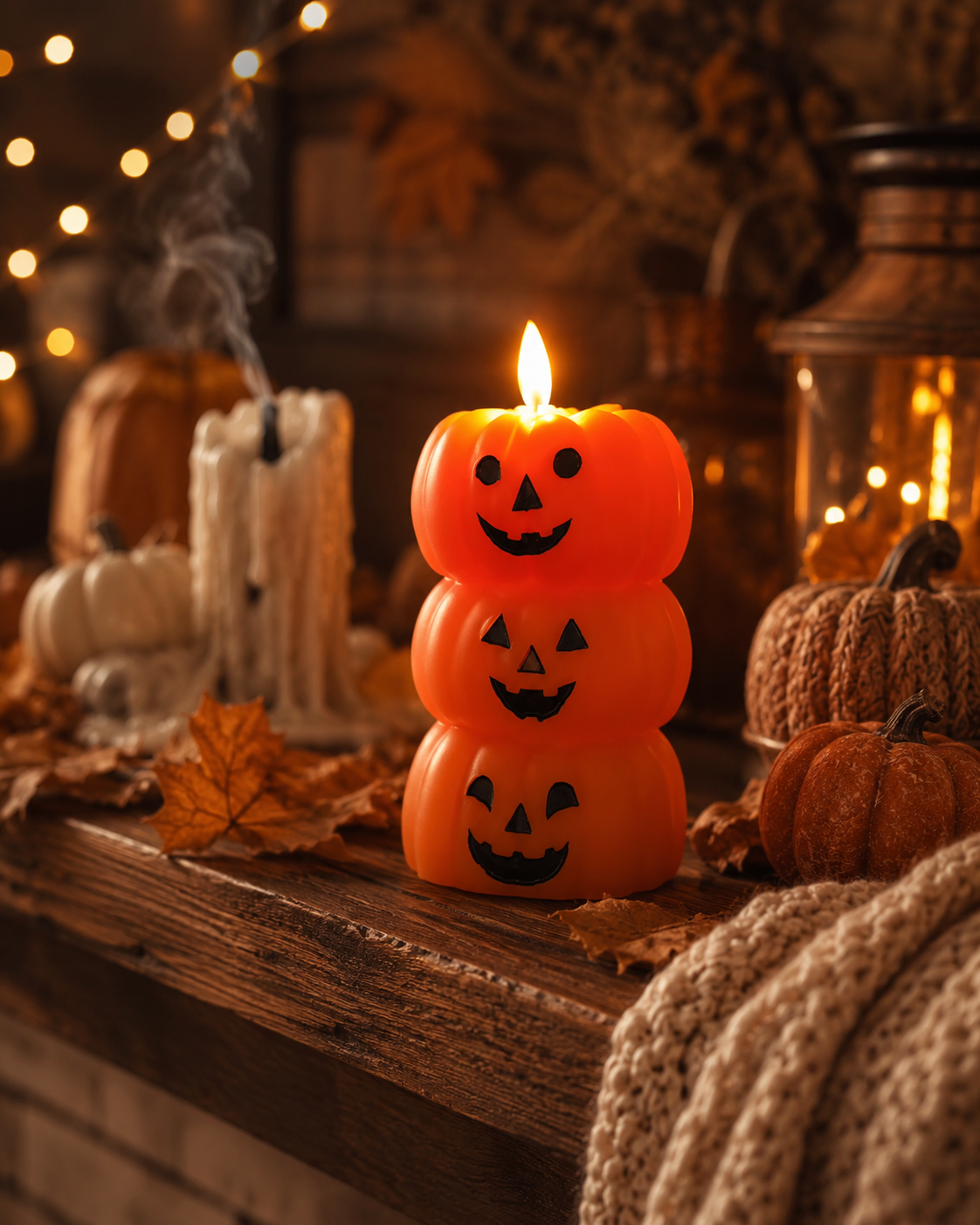 🎃The cozy pumpkin flicker everyone loves — no flame, no wax, no worry.