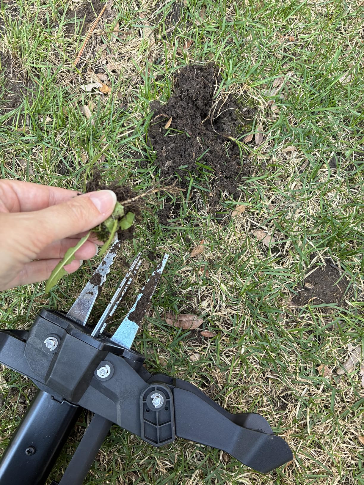 Rip Weeds Out by the Root — Standing Straight Up No bending. No kneeling. No chemicals. Just step, grip, and eject — and the weeds don't come back.