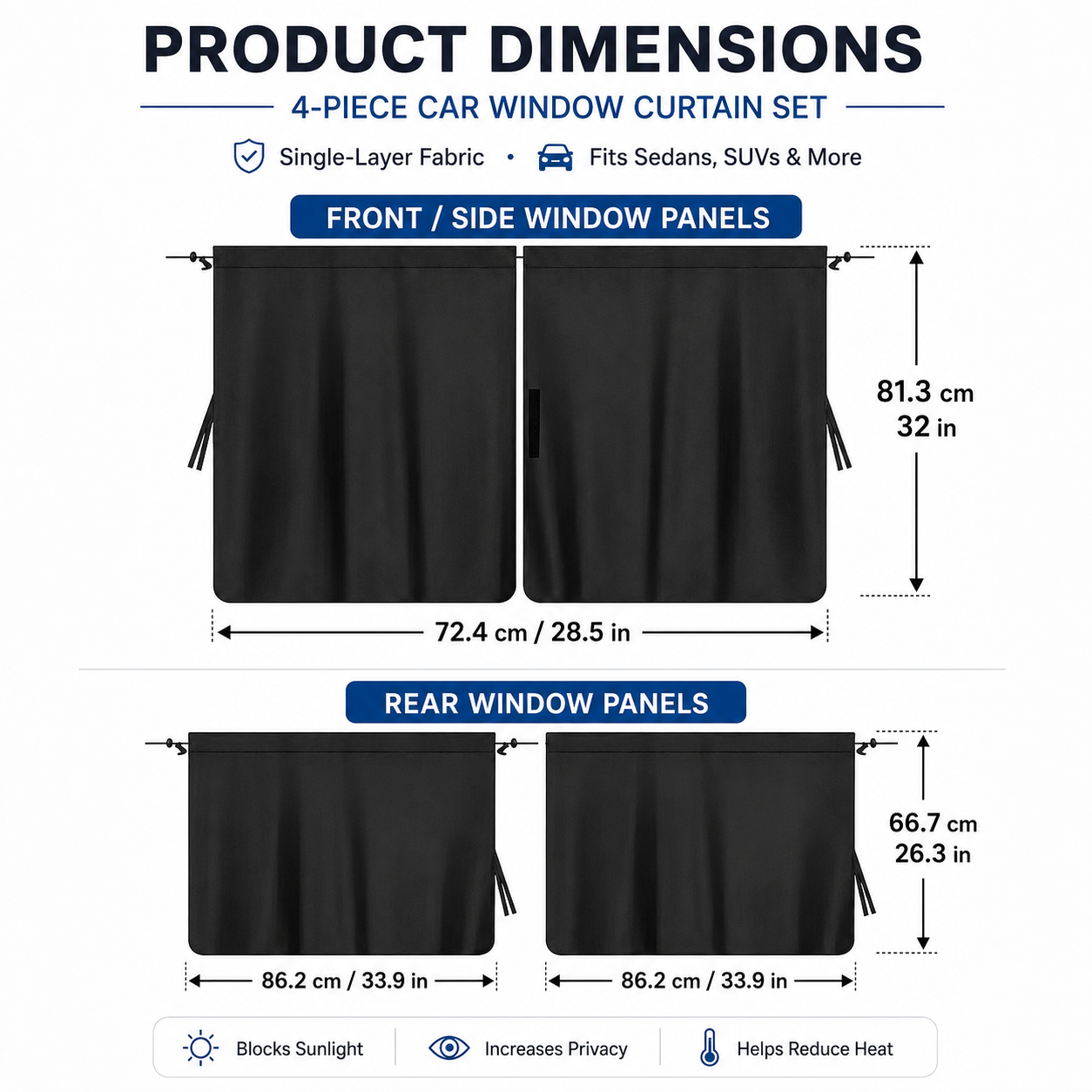 Sleep Anywhere. Zero Prying Eyes. Blackout car curtains that install in 10 seconds — no drilling, no tools, no permanent damage to your vehicle.