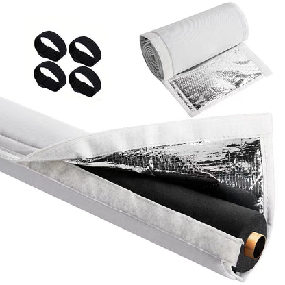 🎃Halloween Deal 50% OFF! 5 Layers HVAC Line Insulation Set Cover 72x10.2in Pipe Insulation Wrap