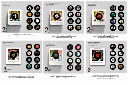 🎤 Iconic Pop Star NFC Fridge Magnet Music Player | Retro Vinyl Style Decor 🎵
