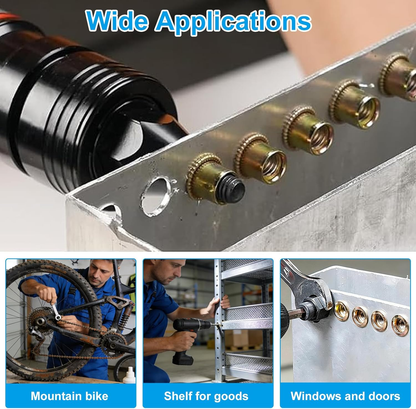 🔧 Heavy-Duty Rivet Nut Tool Kit – M3-M10