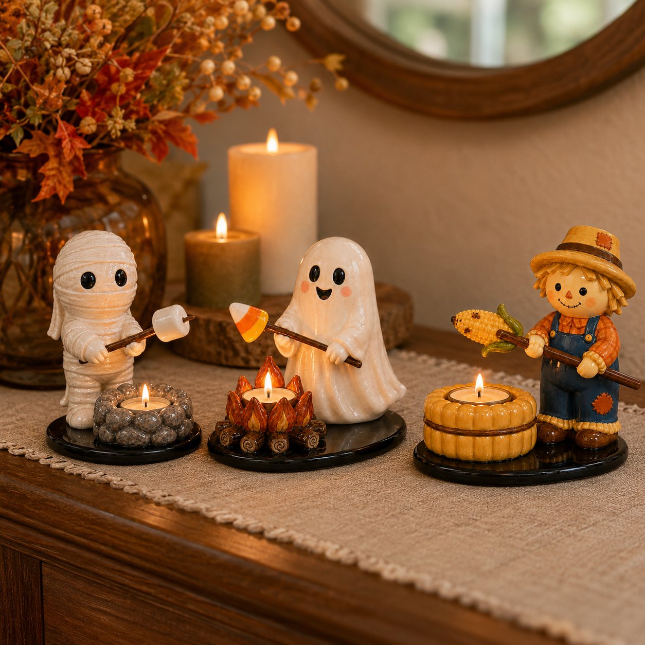 🔥LAST DAY 42% OFF💥Halloween Campfire Tealight Holder