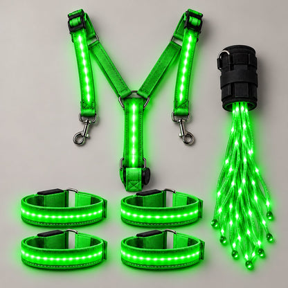 🎃Halloween Deal 50% OFF! 360° Illuminated Horse Harness & Glow Kit 🐎✨