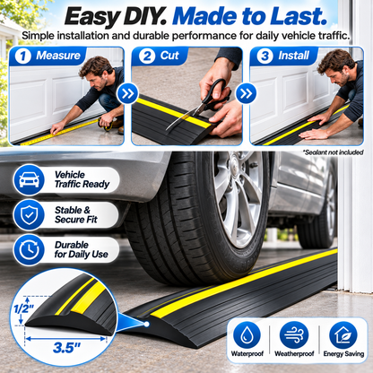 Garage Door Bottom Seal Strip,Fits All Standard Doors, Easy for DIY Homeowners