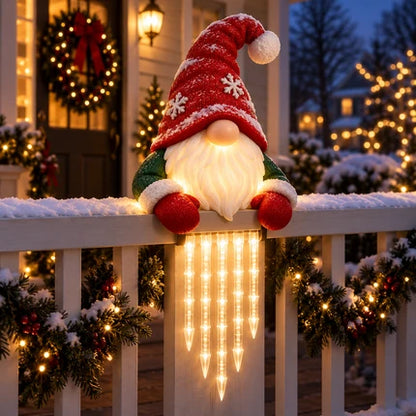 🔥 Today 52% OFF - WinterGlow Snowman Icicle Light Decor