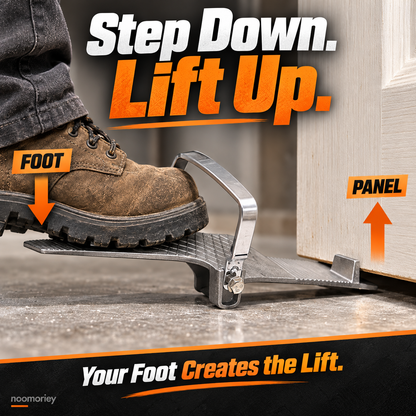 🚪 Panel Lifter – Foot-Powered Installation Tool