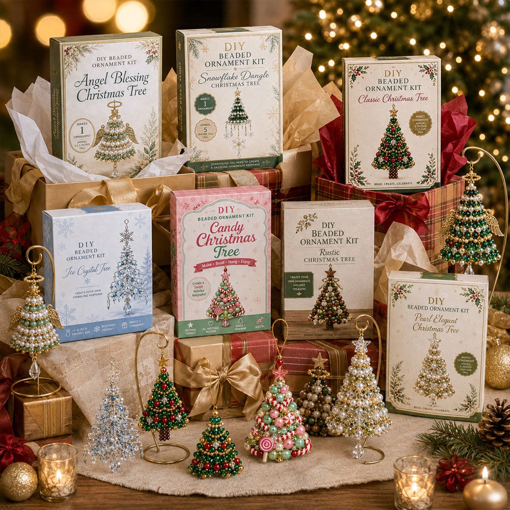 🔥 LAST DAY 49% OFF🔥DIY Christmas Tree Beaded Ornament Kit