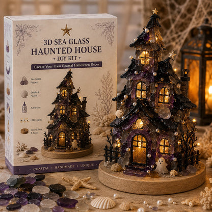 🔥😍 Last Day 49% OFF – 🎃 Beginner-Friendly DIY Lighted Sea Glass Halloween Character Kit Collection💕