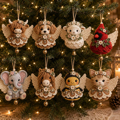 🔥Last Day49% OFF 🪽 Animal Angel Crochet Ornament DIY Kit