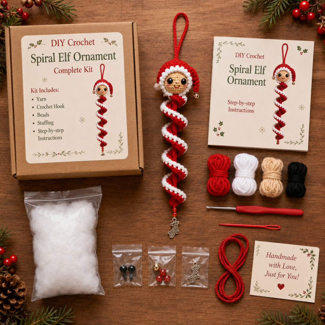 🔥Last Day 49% OFF ✨Crochet Snowman Spiral Ornament DIY Kit