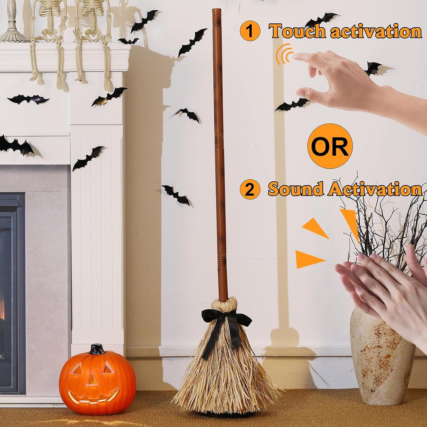 💥Halloween Sale 50% OFF🧙‍♀️🪄Floating Witch's Broom – Haunted Dancing Broom