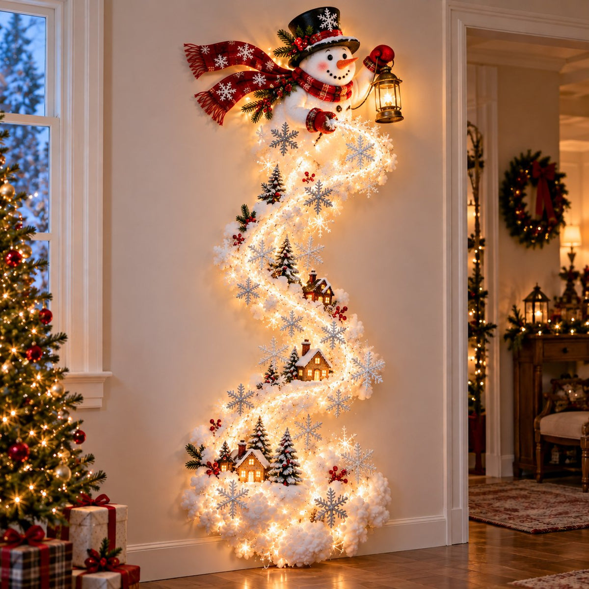 🎅 49% OFF Today Only ✨ Christmas Magic Trail Wall Light for a Festive Glow