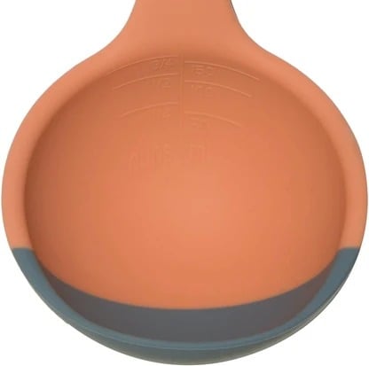 Silicone Spoon - Colorful Silicone Spatula Ladle with a Soft Top to Mold to your Pots & Pans