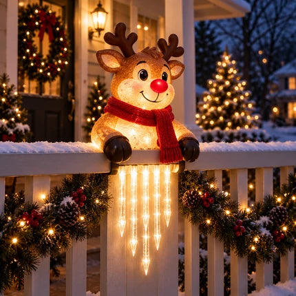 🔥 Today 52% OFF - WinterGlow Snowman Icicle Light Decor