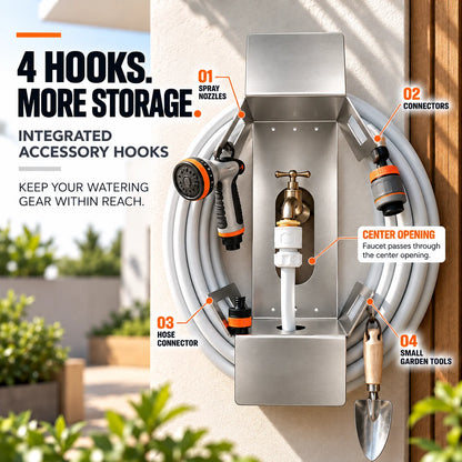🎃Halloween Deal 50% OFF! LELUMP Heavy Duty Stainless Steel Wall Mounted Hose Holder