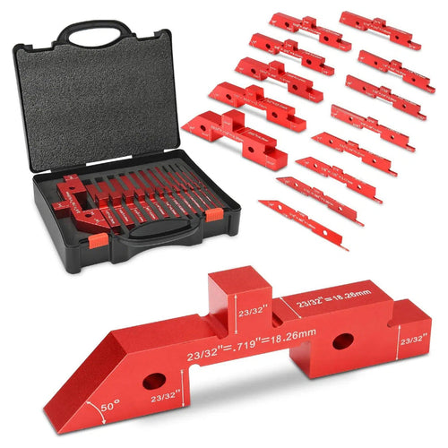 14-Piece Precision Woodworking Setup Blocks