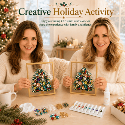 🔥 LAST DAY 49% OFF – 🎄 DIY Jeweled Christmas Tree Art Kit 💎✨