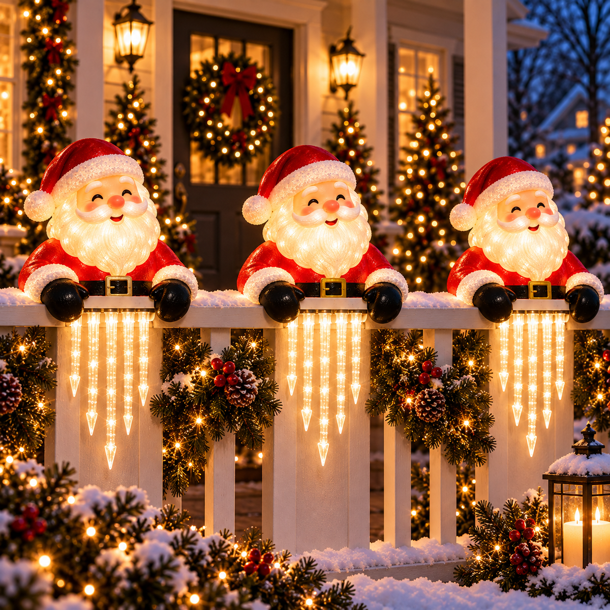 🐻🎄 Winter Light Cute Bear Icicle Light