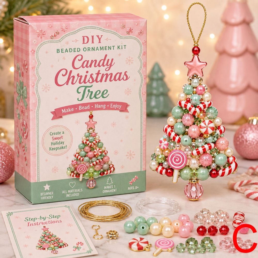 🔥 LAST DAY 49% OFF🔥DIY Christmas Tree Beaded Ornament Kit