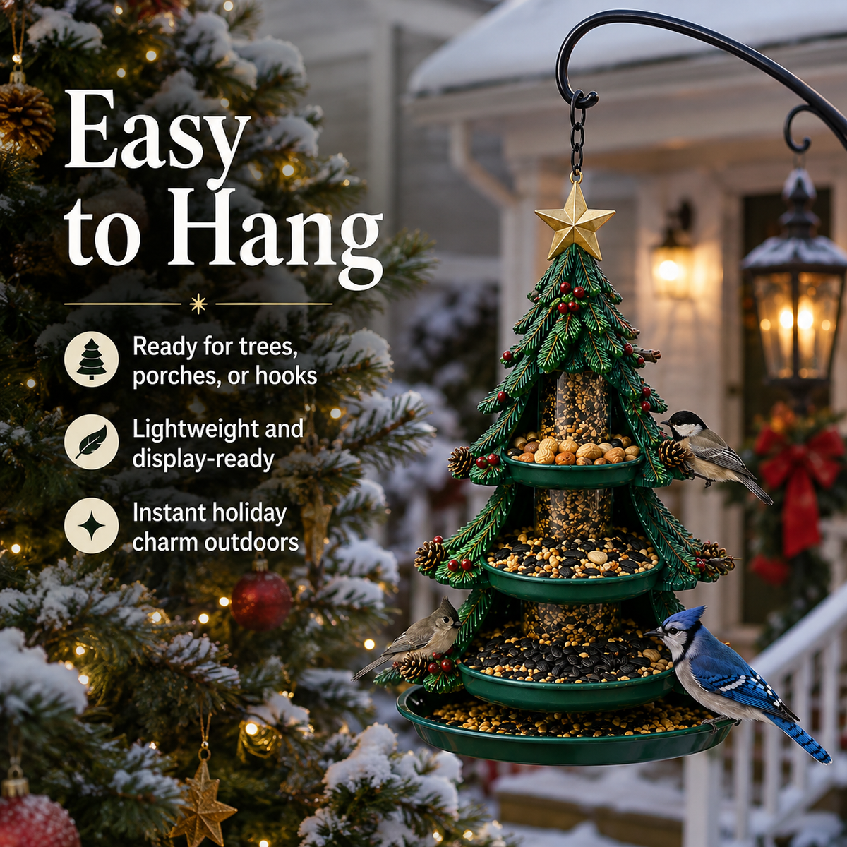 🔥Hot Sale 45% OFF🎄 Christmas Bird Feeder Collection