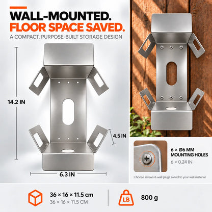 🎃Halloween Deal 50% OFF! LELUMP Heavy Duty Stainless Steel Wall Mounted Hose Holder