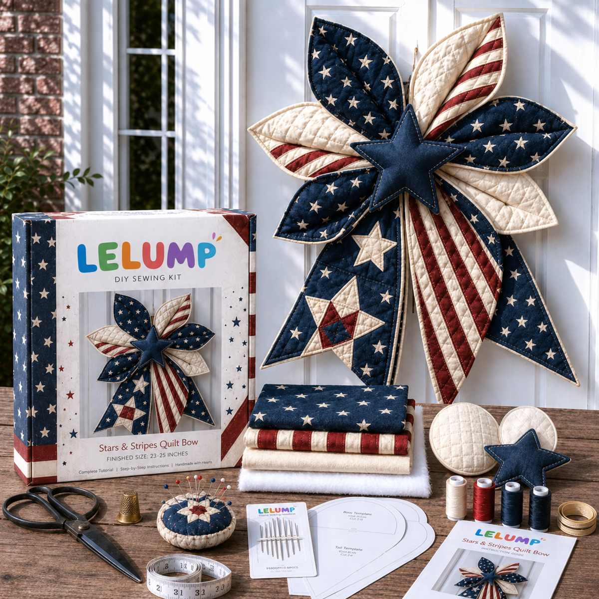 🔥Last Day 50% OFF- Large Patchwork Bow Sewing Kit 💕