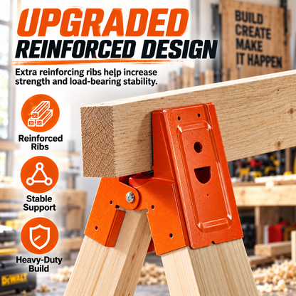 🛠️Heavy Duty Sawhorse Brackets with Clamp